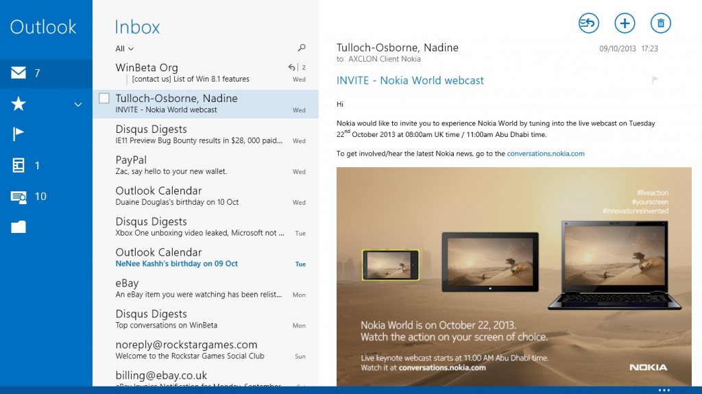 Mail app